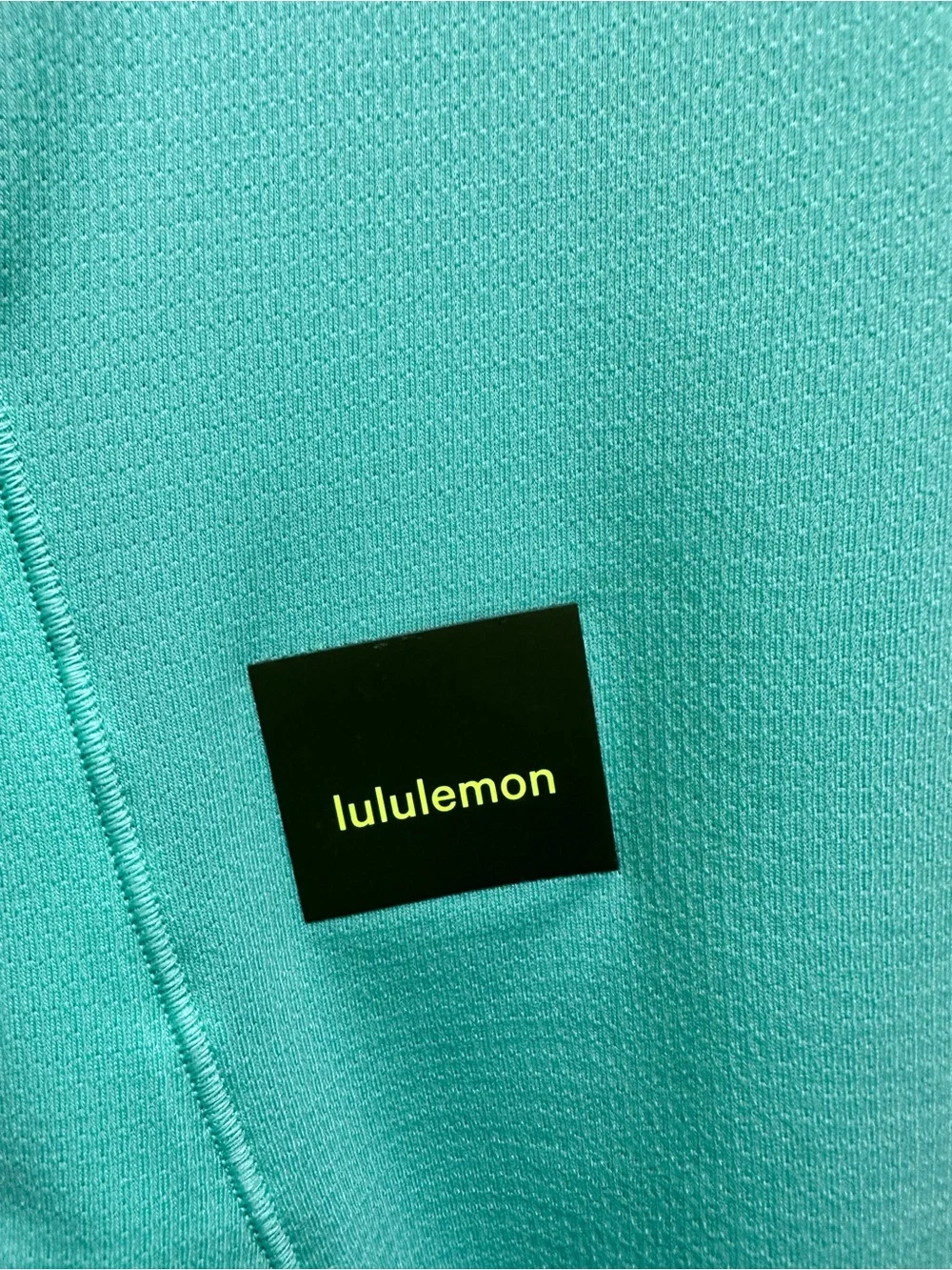 lululemon athletica Mint Green Sleeveless Athletic Tank with Neon Accent